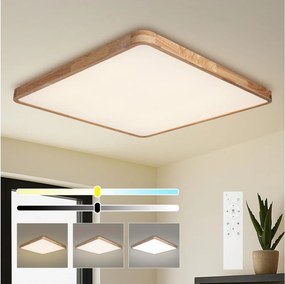 Brilagi - stmievateľné LED svietidlo WOODLINE SQUARE LED/180W/230V dub 100x100 cm + DO