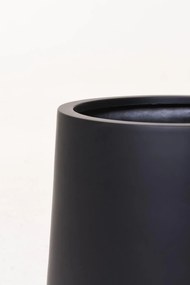 Kvetináč VEKRA, sklolaminát, výška 40 cm, čierna