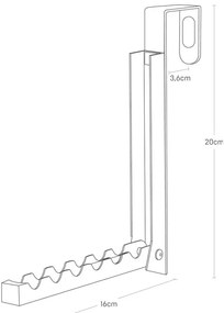 Biely výklopný vešiak YAMAZAKI Mito