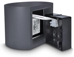 Brilagi - LED Vonkajšie nástenné svietidlo RONDO LED/6W/230V antracit IP54