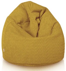 Sedací vak SAKO horčicový bouclé