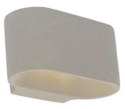 Rustikálna oválna nástenná lampa betónová - Arles