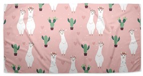 Sablio Uterák Lama a kaktusy - 70x140 cm