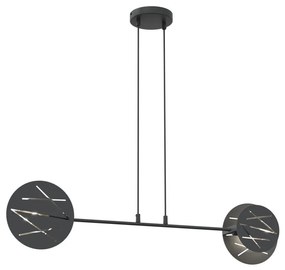 Luster na lanku XOTIC 2xE27/15W/230V čierna