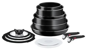 Tefal - Sada riadu 13 ks INGENIO EASY COOK & CLEAN BLACK