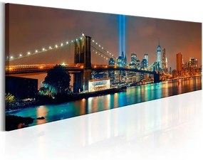 Obraz - New York City: Beautiful Night Veľkosť: 150x50, Verzia: Na talianskom plátne