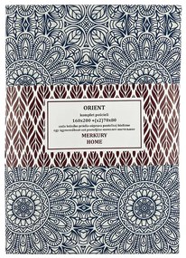 Obliečky Orient bavlna ecru/indigo 160x200 + (2) 70x80 Merkury Home