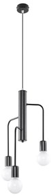Luster na lanku DUOMO 3M 3xE27/60W/230V čierna