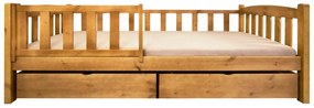 Wilsondo Detská posteľ so zábranou Oľga 2 - dub Rozmer: 200x90