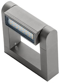 LED vonkajšie nástenné osvetlenie Frame svetlá sivé