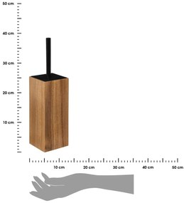 WC kefa Wood, drevo/s čiernymi prvkami