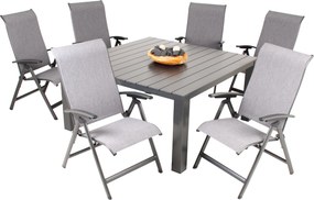 Doppler PRATO YELMO ALU, polohovacie kreslá, 6+1