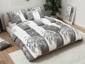 Bavlnené obliečky TIRSO BLEND sivo-biele Rozmer obliečky: 70 x 90 cm | 140 x 200 cm