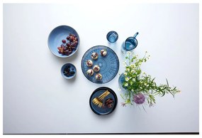 Čierny/modrý dezertný tanier z kameniny ø 21 cm Gastro Dark Blue/Black – Bitz