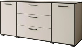 XXXLutz ŠIROKÁ KOMODA, grafitová, kašmírová, 150/68/40 cm P & B - Online Only drobný nábytok - 002778002908