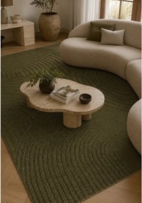 Tmavozelený koberec 160x230 cm Whirl – ESTE