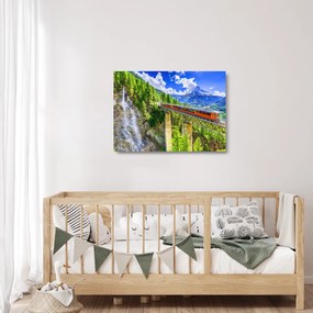 Sklenený obraz - Matterhorn, Zermatt, Valais, Švajčiarsko (70x50 cm)