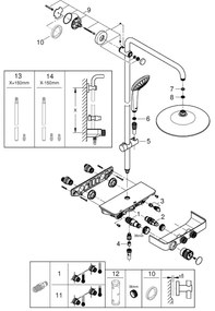 GROHE 26509000 - Sprchový systém EUPHORIA SMARTCONTROL 260 mm lesklý chróm