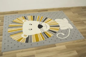 Detský koberec Kids 534212/89945- roztomilé Levíča, sivý