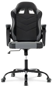 BONTEC Herné kreslo, hojdací mechanizmus, šedá ekokoža, KA-L626 GREY Farba: Šedá
