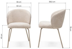 Jídelní židle LARISA béžová