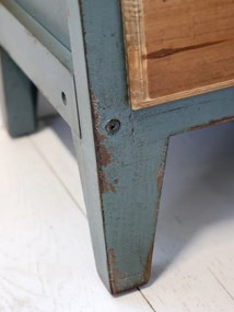 Opálová antik drevená komoda French antiek - 90*37*80 cm