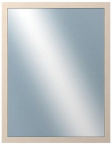 DANTIK - Zrkadlo v rámu, rozmer s rámom 70x90 cm z lišty 4020 biela prederaná (2766)