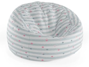 Sablio Sedací vak Cocoon Tečky a pruhy - 115 x 75 cm x 45 cm