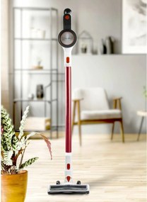 DOMO DO242SV tyčový aku vysávač 2v1, červená