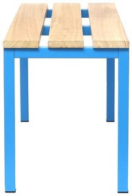 Lavica do šatne 100 x 35 x 45 cm, modrá - ral 5012