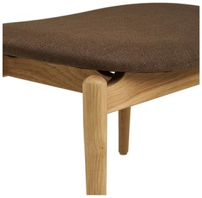 Hnedé kreslo s podnožkou Olvera – House Nordic