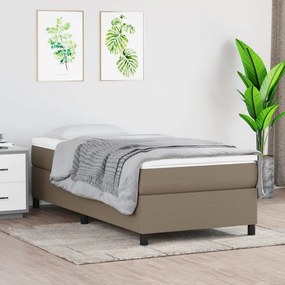 Posteľný rám na boxspring sivohnedý 80x200 cm látka