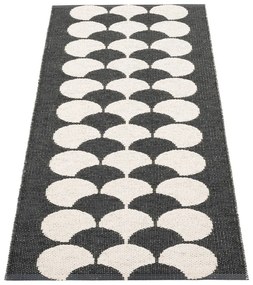 Čierno-krémový vnútorný a vonkajší behúň 70x150 cm Poppy Black Vanilla – Pappelina