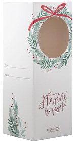 Bella Rose Pohár na víno Nasávam vianočnú atmosféru + vianočná krabička