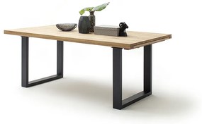 Jedálenský rozkladací stôl Dayton dub divoký antracit Rozmer: 180 (280) x 77 x 100 cm