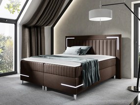 Kontinentálna posteľ Suhak 3 LED, Rozmer postele: 180x200, Dostupné poťahy: Fresh 04