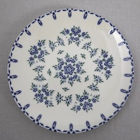 24-dielna jedálenská súprava biela/modrá/porcelán