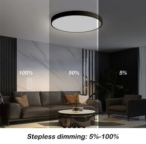 Immax NEO 07249L-LED Stmievateľné svietidlo SEMPLICI 48W/230V Wi-Fi Tuya černá+ DO