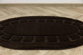 Kúpeľňový koberček Ocean hnedý ovál