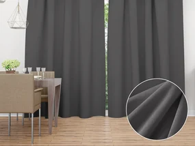 Biante Zamatový záves Velvet Prémium SVP-017 Tmavo sivý - šírka 135 cm 135x190 cm