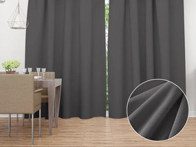 Biante Zamatový záves Velvet Prémium SVP-017 Tmavo sivý - šírka 135 cm 135x230 cm