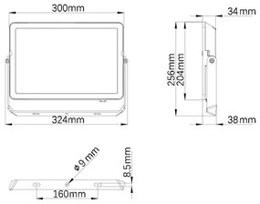 Philips - LED Vonkajší reflektor PROJECTLINE LED/100W/230V IP65 4000K