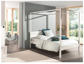 Biela detská posteľ 140x200 cm PINO CANOPY – Vipack