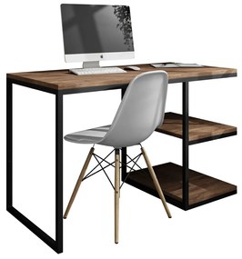 PISACÍ STÔL KARL II ČIERNY / DUB STIRLING 120 cm