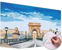 Maľovanie podľa čísel MOST V BUDAPEŠTI  – stredná náročnosť 60x40