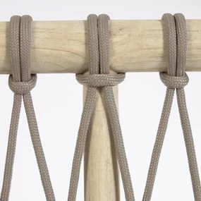 Čelo postele z cédrového dreva v sivo-prírodnej farbe 165x60 cm Aberash - Kave Home