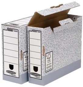 Archivačný box Fellowes Bankers Box 80 mm - 10 ks, sivá