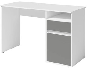 Písací stôl Billa 1d1sz 60 Nfsc B Biela/Grafit