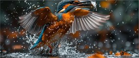 Obraz - Včelojedi (120x50 cm)