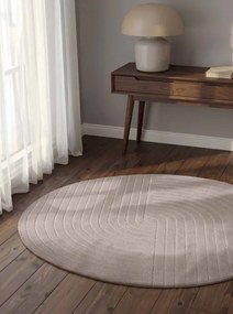 Koberec ARCURA svetlosivý kruh